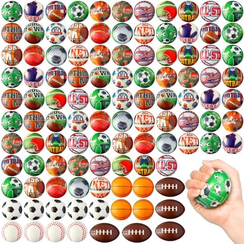 Yunsailing 108 Pcs Mini Sensory Fidget Ball 2.4" Relief Toys, Sports Ball