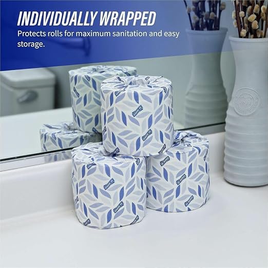 Genuine Joe - GJO2550096 2-ply Standard Bath Tissue Rolls (Pack of 96 Rolls)