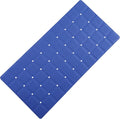 Webos Foldable Silicone Bathtub Mat: Jumbo Size Heavy Duty Safety Bath Mat for Tub Without Suction Cups Non Slip Bath & Shower Mat for Textured, Reglazed, Refinished Tub (Navy Blue, 35.8 x 17.7)