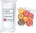 Chef Preserve Reusable Vacuum Sealer Bags for Food - 30 BPA-Free Large (12 x 13 in) Food Storage Bags, Freezer, Microwave - Odor-Resistant, Leak-Proof - Compatible with Chef Preserve Vacuum Sealers