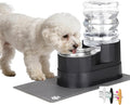 RIZZARI 5L Automatic Cat Water Dispenser: Elevated Filtered Cat Bowl | Durable Construction/Stable Base/Gravity Water Flow/Odor Reduction Filter/Elevated Drinking Position/Ideal for Indoor Spaces