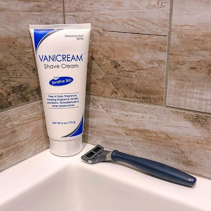 Vanicream Shave Cream for Sensitive Skin - 6 oz, Pack of 5