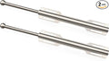 12" Valet Rod for Closet Pull Out (2 Pack, Brushed Nickel)