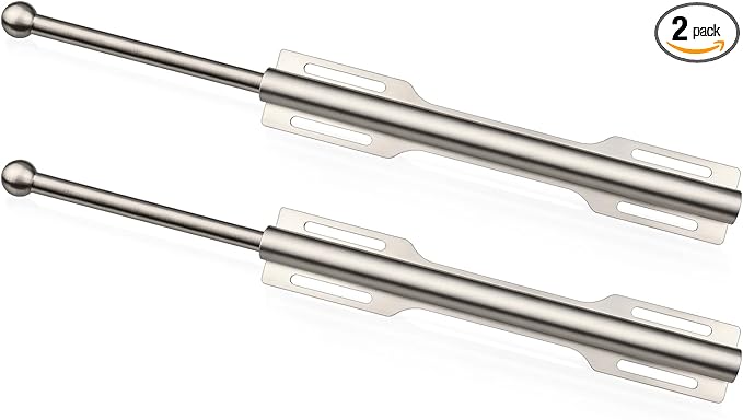 12" Valet Rod for Closet Pull Out (2 Pack, Brushed Nickel)