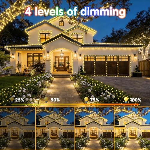 Hezbjiti 1000 LED 403 FT Christmas Lights Outdoor String Lights 8 Modes