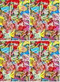 Candy Variety Pack - Assorted Candy Party Mix - 4 LB Bag - Sweets Assortment - Bulk Individually Wrapped - Pinata Candies - Mixed Candies - Queen Jax - Deluxe Mix - July 4th (Pack of 4)