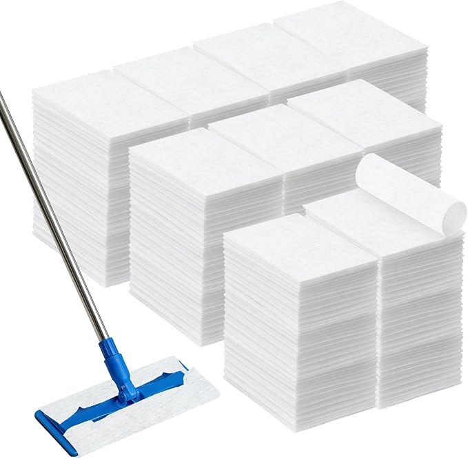 1000 Pcs Sweeper Dry Mop Refills Dry Duster Cloths Disposable Mop Pad Refills Floor Sweeping Cloths for Floor Mopping and Cleaning