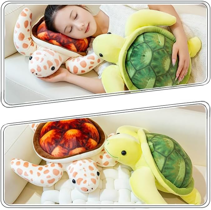 ELAINREN Giant Sea Turtle Stuffed Ocean Theme Pillow/19.6''