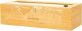 Libreshine 18 Inch Plastic Wrap Dispenser with Cutter & Roller, Heavy Duty Bamboo Commercial Film Wrap Holder for 3000ft Food Service Cling Film, 1000ft Foil, Butcher/Freezer/Kraft Paper
