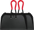 2PK 17” Heavy Duty Dustpan Metal Outdoor Dust Pans with Rubberized Non Slip Handle Extra Large Shovel Scooper for Commercial&Industrial Uses