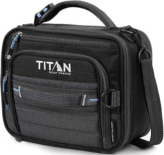 Arctic Zone 1356897 Artic Zone Titan Deep Freeze Lunch Bag Black, Plastic, 1 Kilogram