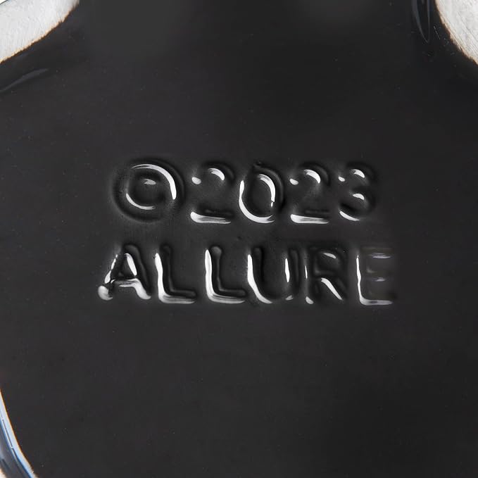 Black Labrador Ceramic Toilet Brush Holder with Plastic Brush Set by Allure Home Creation