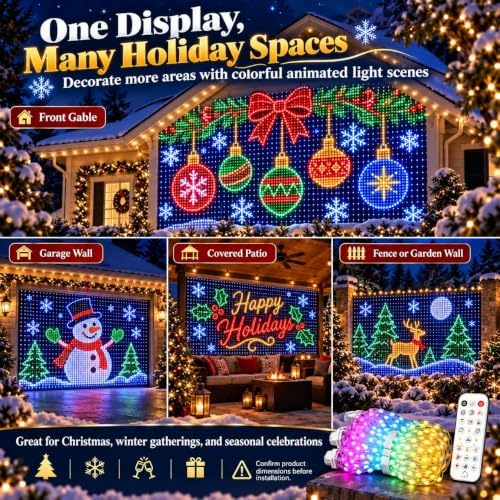 Smart Animated Christmas Tree Lights - App Control, DIY Pixel Light Show (2m*2m)