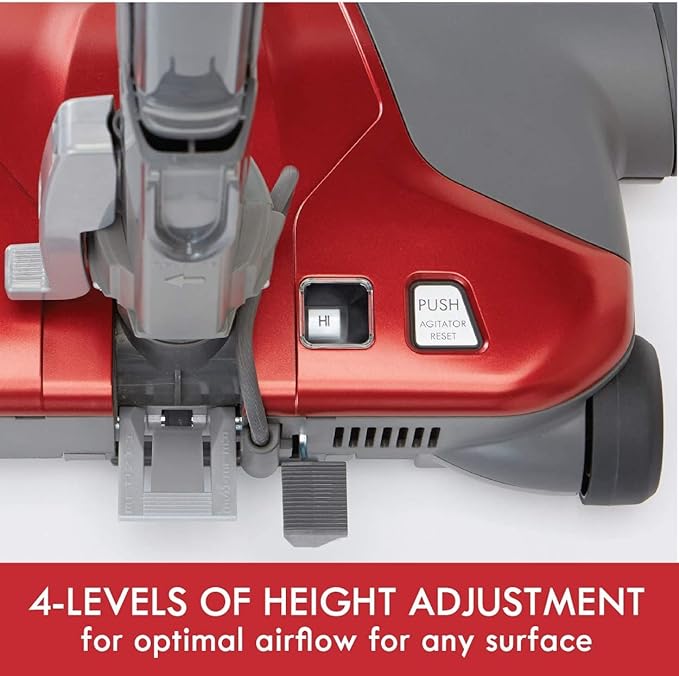 Kenmore 81414 400 Series Pet Friendly Lightweight Bagged Canister Vacuum with Extended Telescoping Wand, HEPA, Retractable Cord, and 4 Cleaning Tools-Red