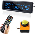 Fitness Timer with Stopwatch Button, Suitable for School/exam/Home Exercise/Gym/Gym SMAHEAT Electronic Fitness Timer (1.5 inch six-bit All-Blue)