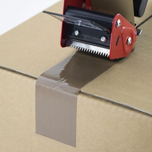 Heavy Duty Tan Packing Tape 24 Rolls 3 Inch x 110 Yards (330 Feet) Per Roll Carton Sealing Tape for Shipping Packaging Moving Office Storage & Tape Gun Refills 2.0 Mil 3960 Total Yards