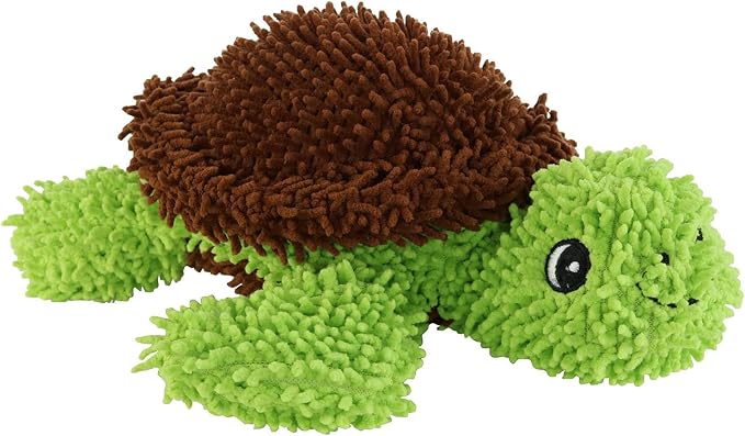 MIGHTY® 2 Pack Microfiber Medium Turtle Dog Toys | Ultra Durable Plush Toy with Multiple Layers & Reinforced Seams , Washable and Floats , Mighty® Construction