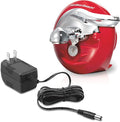 Hamilton Beach Walk 'n Cut Electric Can Opener for Kitchen, Use On Any Size, Automatic and Hand-Free, Cordless & Rechargeable, Easy Clean Removable Blade, Red (76506)