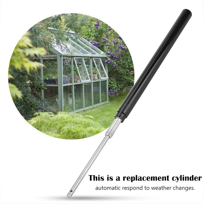 Replacement Cylinder for Automatic Temp-Controlled Greenhouse Vent Opener | Premium Hydraulic Cylinder Greenhouse Accessories for Auto Window Opener Wear-Resistant Ensures Steady Ventilation Year-Round
