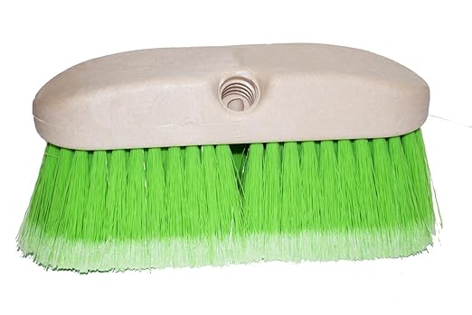 Magnolia Brush 3036-G Flagged Polystyrene Concrete Mixer and Mobile Home Washing Brush, 8" Foam Plastic Block, 2-1/2" Trim, Green (Case of 12)