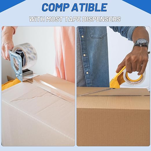 Oleitodh 24 Rolls Clear Packing Tape Bulk, 3" x 55 yd Shipping Tape, 1320 Total Yards, 2.7 Mil Heavy Duty Packaging Tape Refills, 3" Core Box Tape for Moving, Mailing, Warehouse & Office