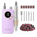 MelodySusie Entry-Level Clip-On Rechargeable Nail Drill, SC320F 30000RPM E-File with Pastel & Colorful Design for Manicure Shaping & Gel Removal, Ideal for Training, Nail Art Practice & Home Use.