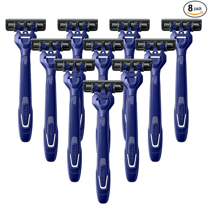 Harry's Disposable Razors for Men - 10 Count - 3-Blade Men's Razors for Travel and On-the-Go Convenience