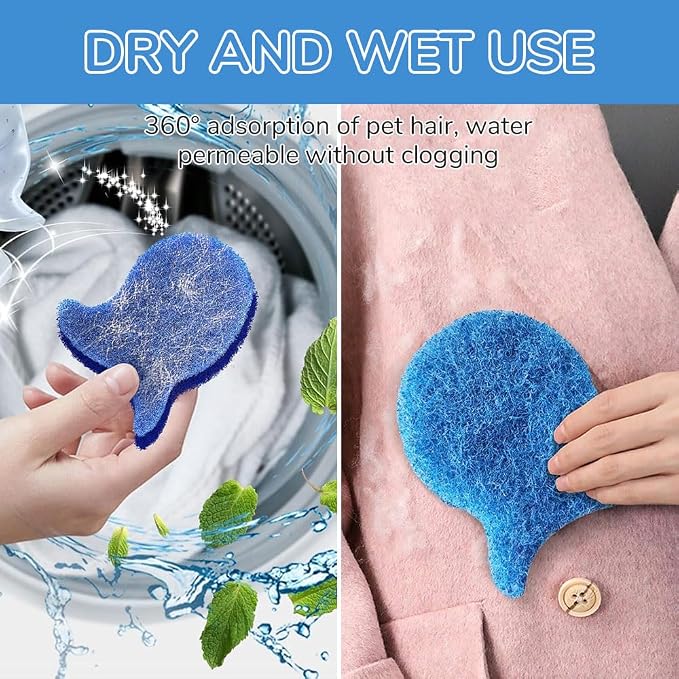 Pet Hair Remover for Laundry, Reusable Laundry Pet Hair Catcher, Pet Fur & Lint Collector for Washer, Washable Hair Removal Tool