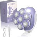 VIKICON 7D Electric Razors for Women Legs, Silky-Smooth Full Body Shaver | 7D 360° Wide-Area Fast Shaving Heads, Waterproof Wet & Dry Use, Painless Bikini Hair Removal, LED Light, Lady Gift, Purple