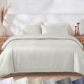 California Design Den 3 Pc King Size Duvet Cover Set -Winner Good Housekeeping Best Bedding Awards 2025, 400 Thread Count Sateen 100% Cotton Bedding Duvet Covers - Ivory (Pale Tone)