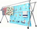Clothes Drying Rack Folding Indoor Outdoor Rolling Portable Laundry Drying Rack, Heavy Duty Laundry Hanger Dryer Rack with 20 Hooks