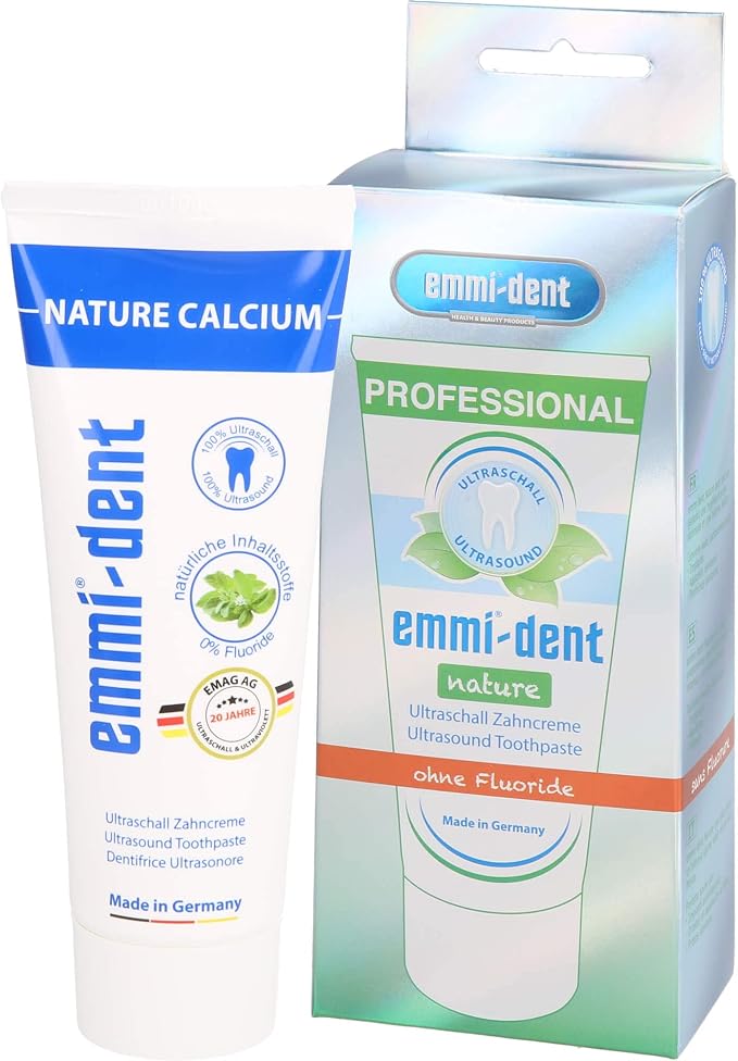 Emmi-dent Ultrasonic Toothpaste with Nano-Bubbles (Nature with Calcium, 1 Pack)