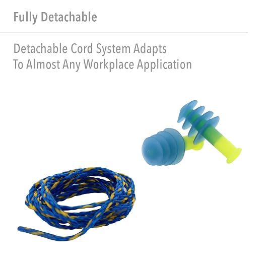 Howard Leight Fusion Corded Reusable Earplugs, 100-Pairs (FUS30-HP)