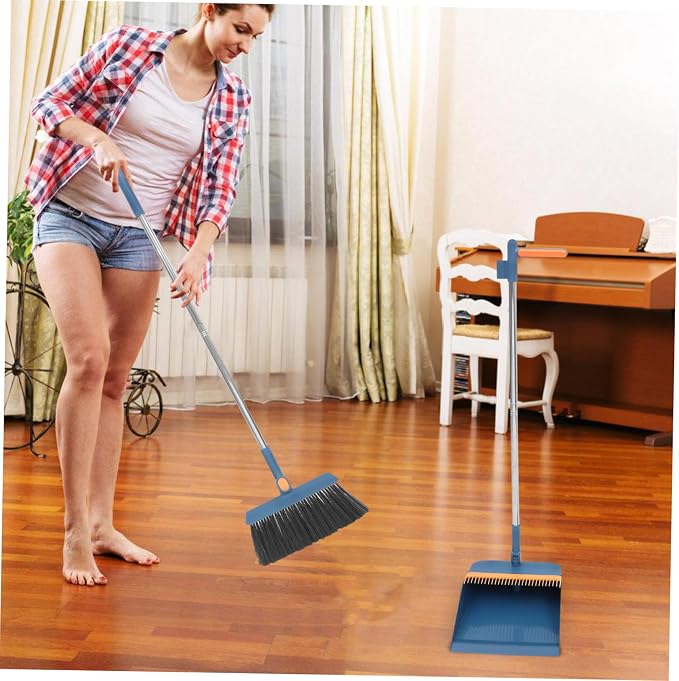 Hand Broom for Floor Cleaning Dustpan and Brush Set Home Cleaning Assistants Easy to Carry Style