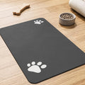 PADOOR Pet Feeding Mat-Absorbent Dog Mat for Food and Water Bowl-No Stains Easy Clean Dog Food Mat-Quick Dry Water Dispenser-Puppy Supplies Accessories