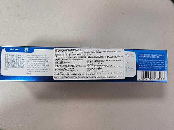 CAREDO Cavity Reversal Hydroxyapatite Toothpaste for Adults, Cavity Tooth Filler as Home Cavity Repair, Fluoride Free Reverse Cavities Treatment for Tooth Decay Repair, Remineralizing Repair 2-Pack