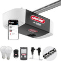 Genie Chain Glide Connect Essentials Smart Garage Door Opener, 2033-LO | Aladdin Connect Wi-Fi, Chain Drive, LED Bulbs Included, 1 Remote, Works with Alexa, Google Assistant and SmartThings