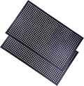 2 Pack Rubber Floor Mats 60”x36” - Heavy-Duty Non-Slip Kitchen Mat & Bar Floor Mat with Drain Holes, Odorless for Entrance, Restaurant, Indoor Outdoor