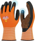 Electrical Insulated Gloves Touchscreen, 500V High Voltage Resistance Electrician Safety Gloves, Rubber Non Slip Work Gloves (500V|Nylon Insulated, Large)