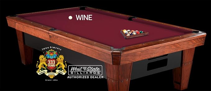 Simonis 860 Pool Table Cloth Replacement Kit for Tables Includes Precut Bed and Rail Cloth, Horsehair Brush, Spots, and Chalk (Multiple Colors)