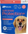 ARK NATURALS Soft Shield Protection+ Brushless Toothpaste, Dog Dental Chews for Large Breeds, Stops Plaque & Tartar, Freshens Breath (Pack of 6)