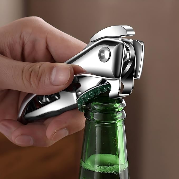 Wine Opener -Professional Corkscrew Wine Opener with Foil Cutter & Cap Remover， Manual Wine Key for Waiters, Bartenders & Home Use，Gift for Wine Lovers，the unicorn beetle looks