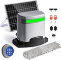 1300lb Sliding Gate Opener with Chain Drive & Solar Panel, WiFi/App & Keypad & Remote Control, Built-in Backup Battery & Infrared Safety Sensor - Complete Automatic Motor Kit for 40ft Gates