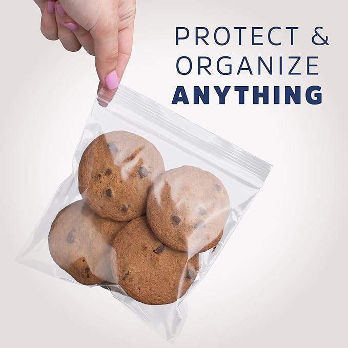Clear Plastic Zip Sandwich Bags - Bulk GPI Case of 1000 6" x 6" 2 mil thick, Strong & Durable RECLOSABLE Poly Baggies With Resealable Zip Top Lock For Travel, Storage, Packaging & Shipping.