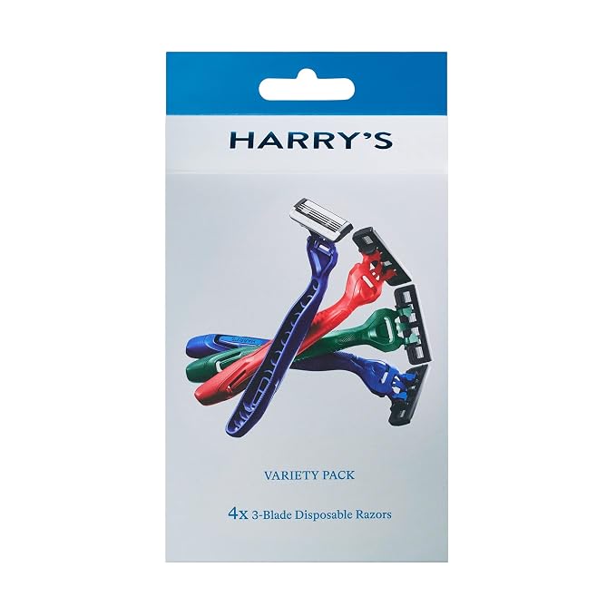 Harry's Disposable Razors for Men - 12 Count - 3-Blade Men's Razors for Travel and On-the-Go Convenience