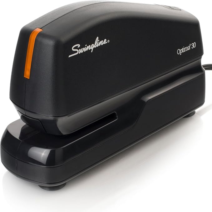 Swingline Electric Stapler, 30 Sheet Capacity, Optima 30, Black (42150) (Pack of 3)