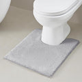 Madison Park Marshmallow Bathroom Rug Non Slip, Luxrurious Plush Bath Mat, Absorbent, Quick Dry, Spa Design Bath Room Décor, 20x24, Silver