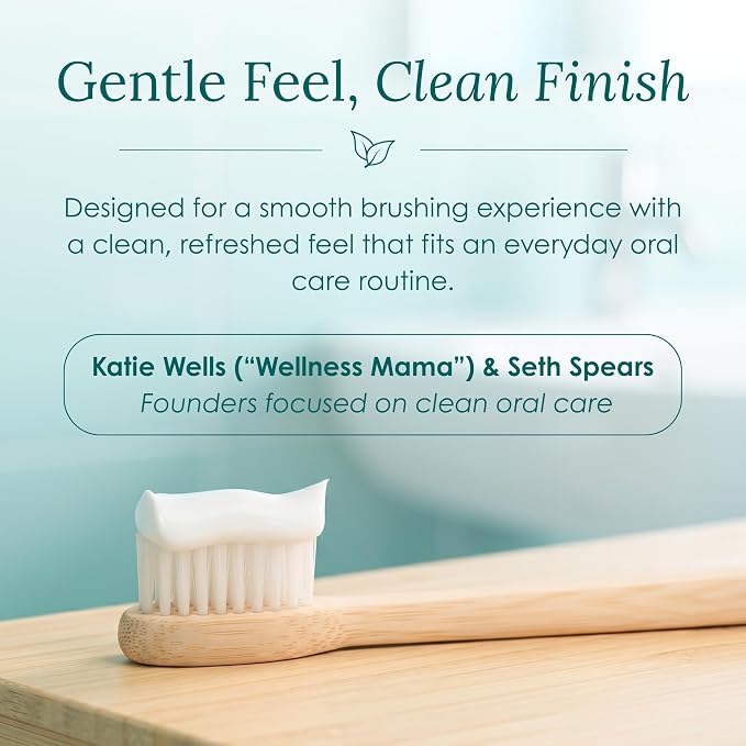 Hydroxyapatite Toothpaste, Whitening, Fluoride Free, Cinnamint, 4 Oz | Wellnesse Remineralizing Enamel Care, SLS Free, Xylitol Formula for Sensitive Teeth, Dental Oral Care for Adults, Lower Foam