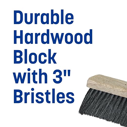 SPARTA Flo-Pac Horsehair-Blend Blend Sweep, Floor Sweep for Cleaning, 24 Inches, Black, (Pack of 12)