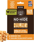 Earth Animal No Hide Stix - Long Lasting Rawhide Free Small Dog Chews Sticks, Chicken - 20 Count Value Pack